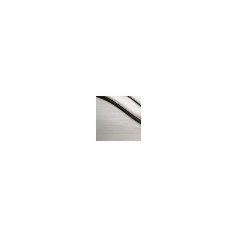 Image 5 Flare Pendant - Bisque - Brushed Nickel - White Cord more views