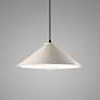 3_Flare Pendant - Matte White - Matte Black - Black Cord more views