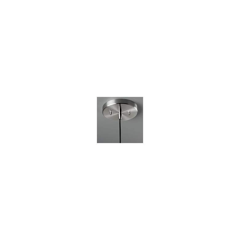 Image 7 Flare Pendant - Pewter Green - Brushed Nickel - Black Cord more views