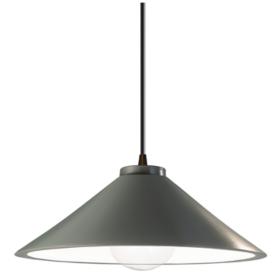 Flare Pendant - Pewter Green - Dark Bronze - Black Cord Flare Pendant - Pewter Green - Dark Bronze - Black Cord