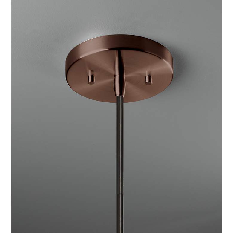 Image 4 Flare Pendant - Pewter Green - Dark Bronze - Black Cord more views