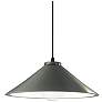 Thumbnail1 of Flare Pendant - Pewter Green - Matte Black - Black Cord