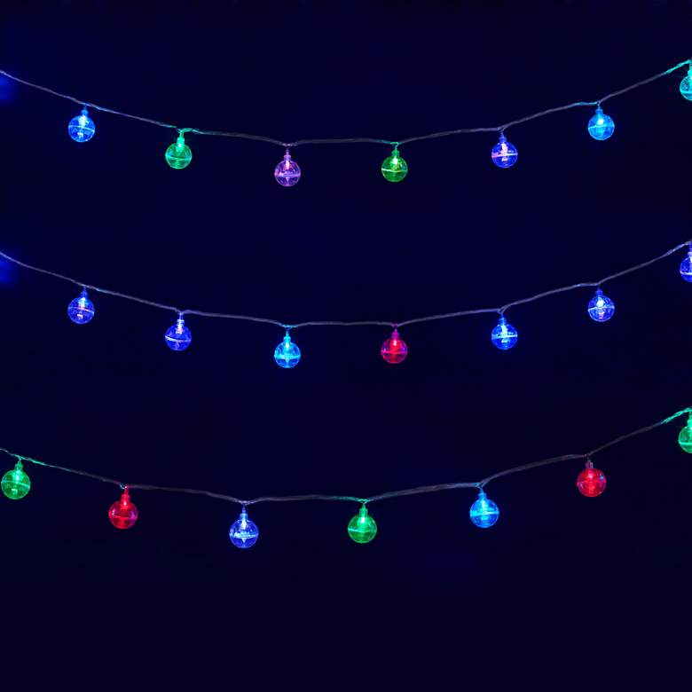 Image 2 Flashing Multi-Color 16-Light LED Party String Lights more views