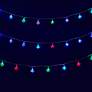 Flashing Multi-Color 16-Light LED Party String Lights