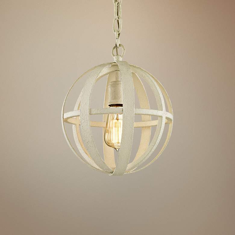 Image 1 Flatiron 10 1/4" Wide Gesso White Mini Pendant