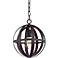 Flatiron 10" Wide Weathered Iron Orb Pendant Light