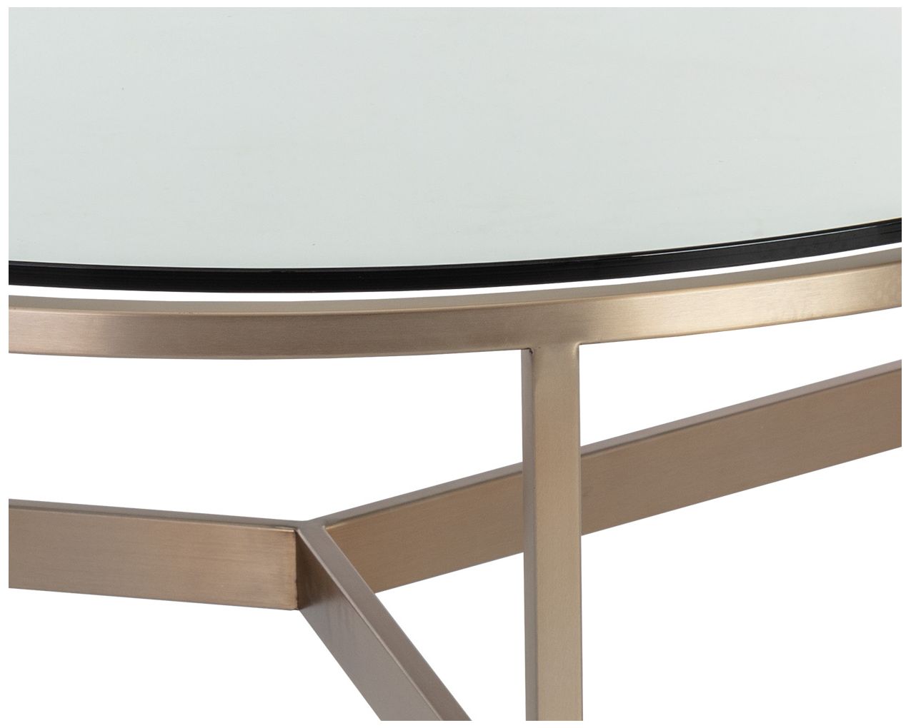 Image 5 Flato 35 1/2" Wide Antique Brass Round Coffee Table more views