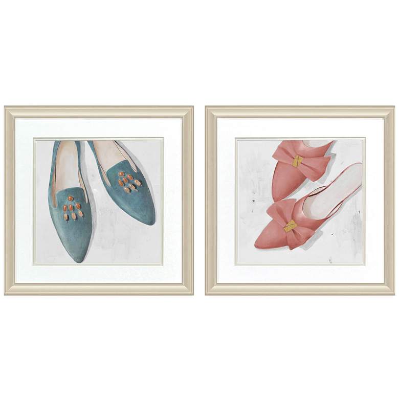 Image 1 Flats Heels 18"W x 18"H Contemporary Framed Art Set of 2