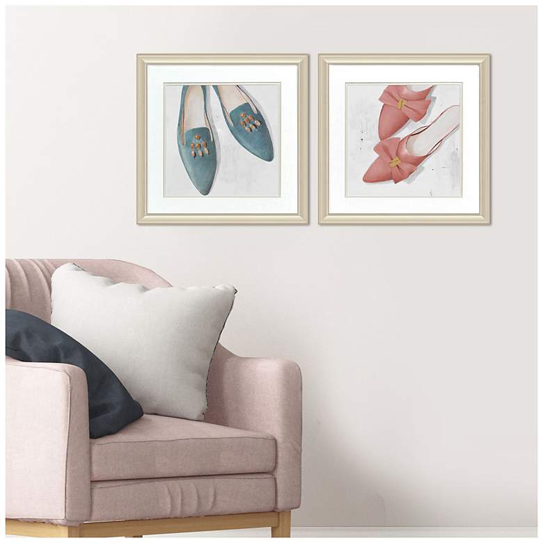 Image 4 Flats Heels 18"W x 18"H Contemporary Framed Art Set of 2 more views