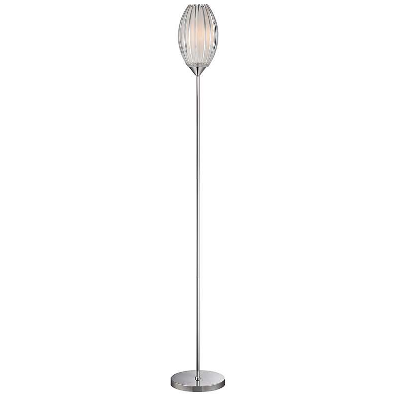 Image 1 Flaura Acrylic and Chrome Floor Lamp