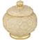 Flavia Matte Gold Floral Texture Decorative Box