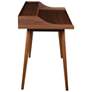 Flavio 47"W American Walnut Veneer Wood Rectangular Desk in scene
