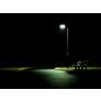Fleck 124" High Black Solar Dusk-to-Dawn LED Area Parking Light