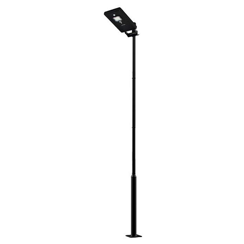 Image 3 Fleck 18 inchW Black Solar Dusk-to-Dawn LED Area Parking Light more views