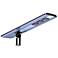 Fleck 50"W Brown Solar Dusk-to-Dawn LED Area Parking Light