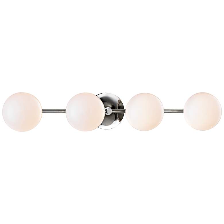 Image 1 Fleming 28 1/2" Wide Polished Nickel 4-LED Bath Light