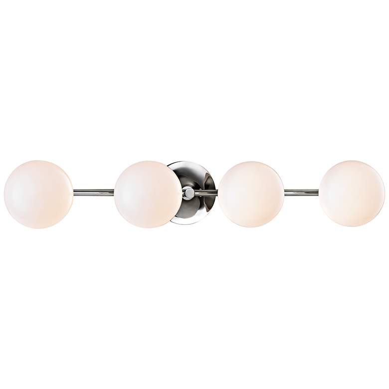 Image 1 Fleming 28 1/2 inch Wide Polished Nickel 4-LED Bath Light