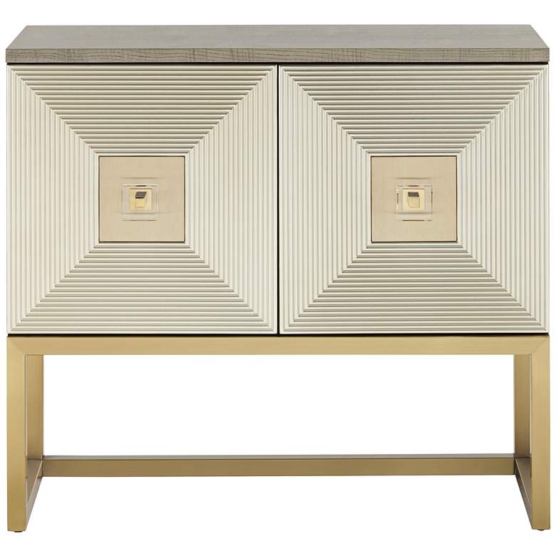 Image 7 Fleming 39 inch Wide Modern Luxe Accent Cabinet more views