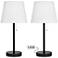 Flesner Bronze 20" High USB Accent Table Lamps Set of 2