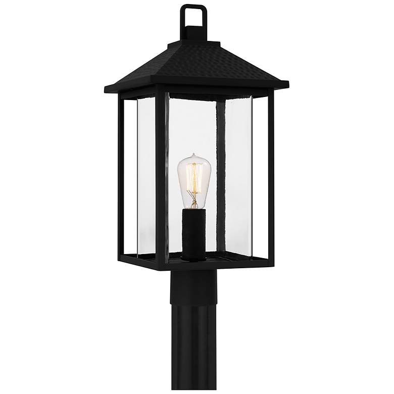 Image 2 Fletcher 1-Light Earth Black Outdoor Post Lantern