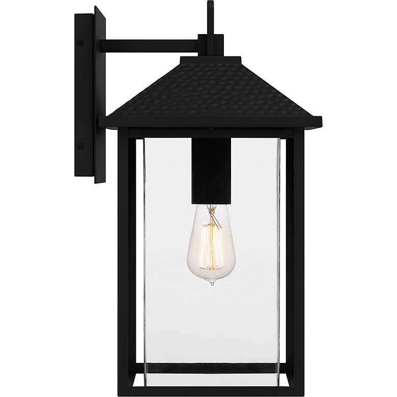 Image 4 Fletcher 1-Light Earth Black Outdoor Wall Lantern more views