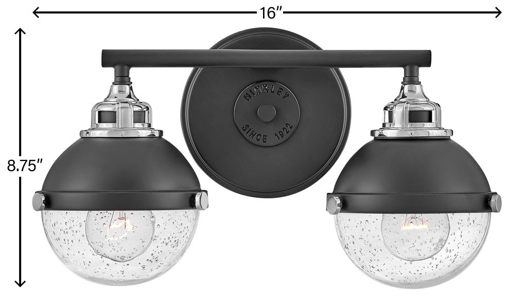 Fletcher 8 3/4" High Black Wall Sconce by Hinkley Lighting