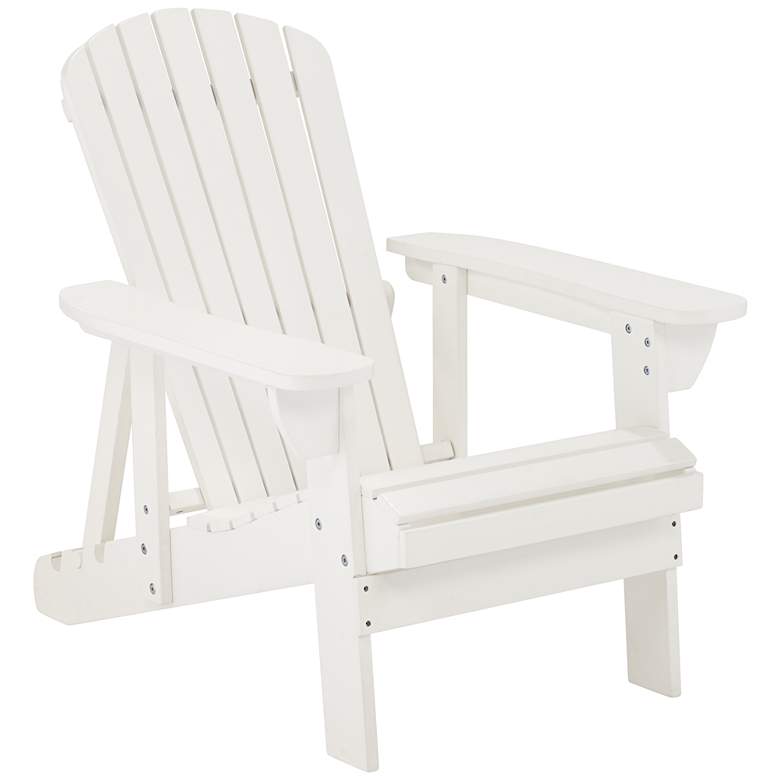 Image 1 Fletcher Adjustable Back White Adirondack Chair