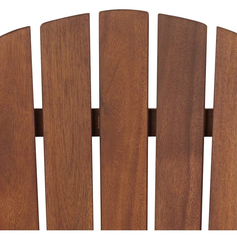 Image 3 Fletcher Dark Wood Outdoor Reclining Adirondack Chairs Set of 2 more views