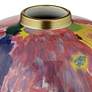 3_Fleur 13" High Purple and Pink Ceramic Decorative Vase more views