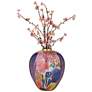 7_Fleur 13" High Purple and Pink Ceramic Decorative Vase more views