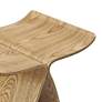 3_Fleur 17 1/2" Wide Natural Ash Wood Veneer Side Table more views