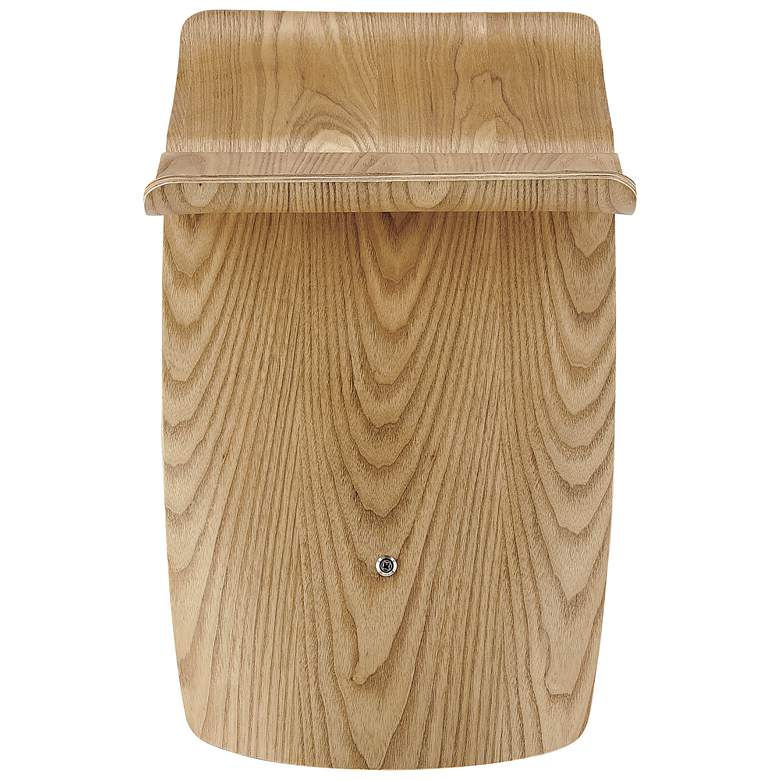 Image 4 Fleur 17 1/2" Wide Natural Ash Wood Veneer Side Table more views