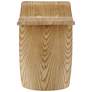 4_Fleur 17 1/2" Wide Natural Ash Wood Veneer Side Table more views