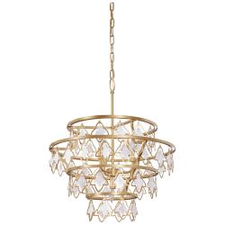 Fleur 4-Lt Chandelier - French Gold