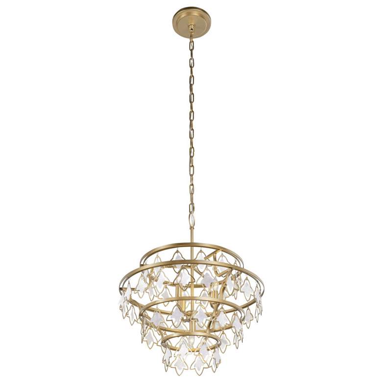 Image 3 Fleur 4-Lt Chandelier - French Gold more views
