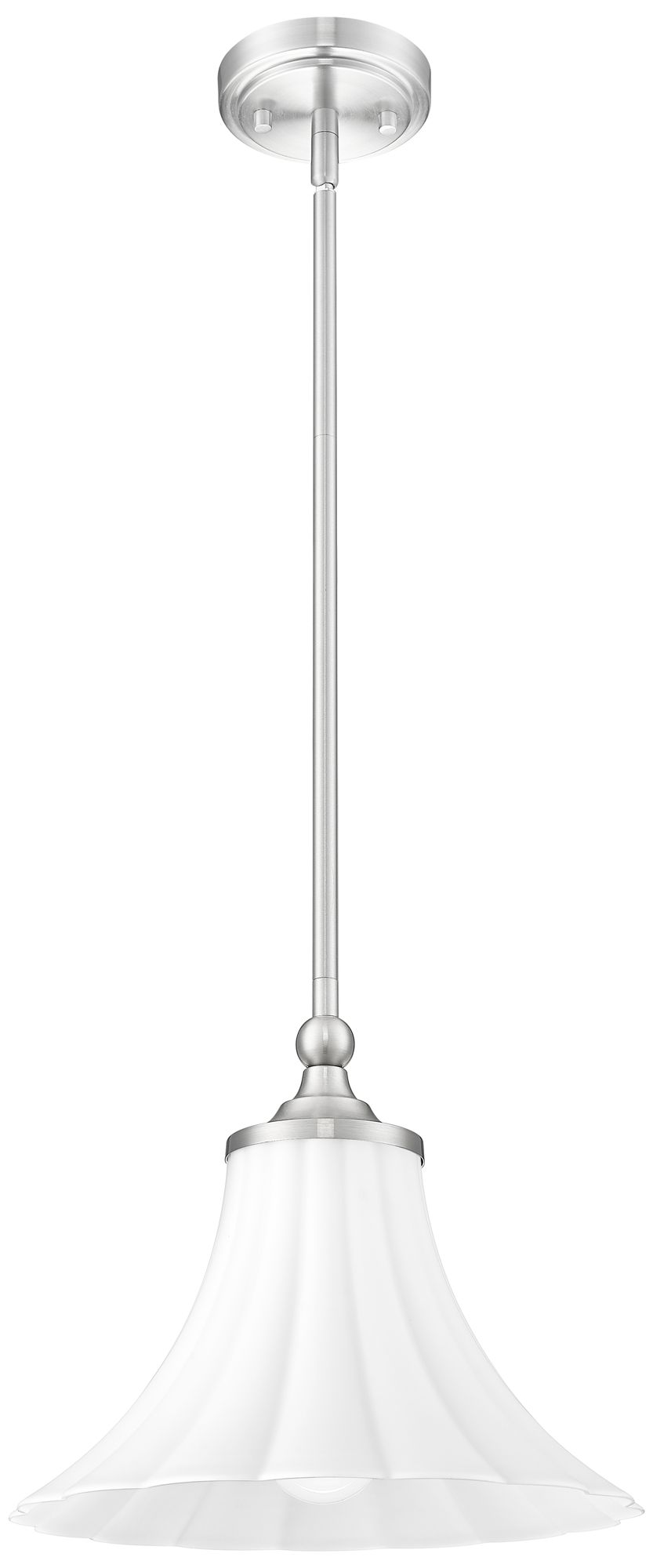 Image 7 Fleur by Z-Lite 12 inch Brushed Nickel 1 Light Pendant more views