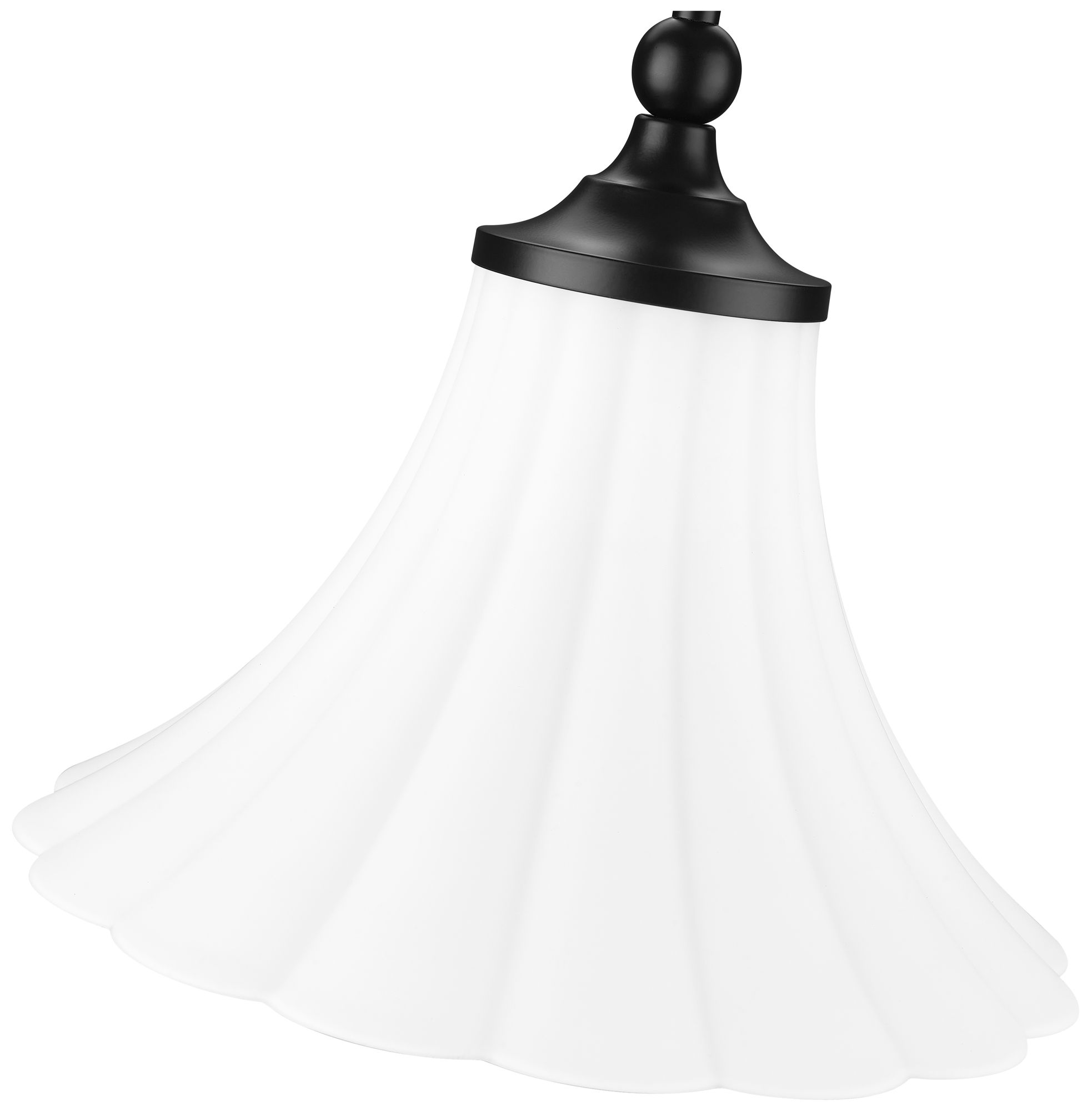 Image 6 Fleur by Z-Lite 12 inch Matte Black 1 Light Pendant more views