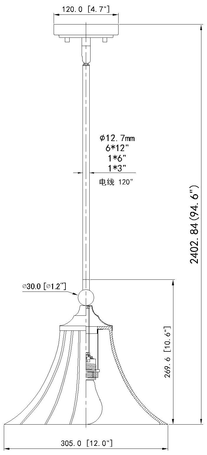 Fleur by Z-Lite 12 inch Matte Black 1 Light Pendant