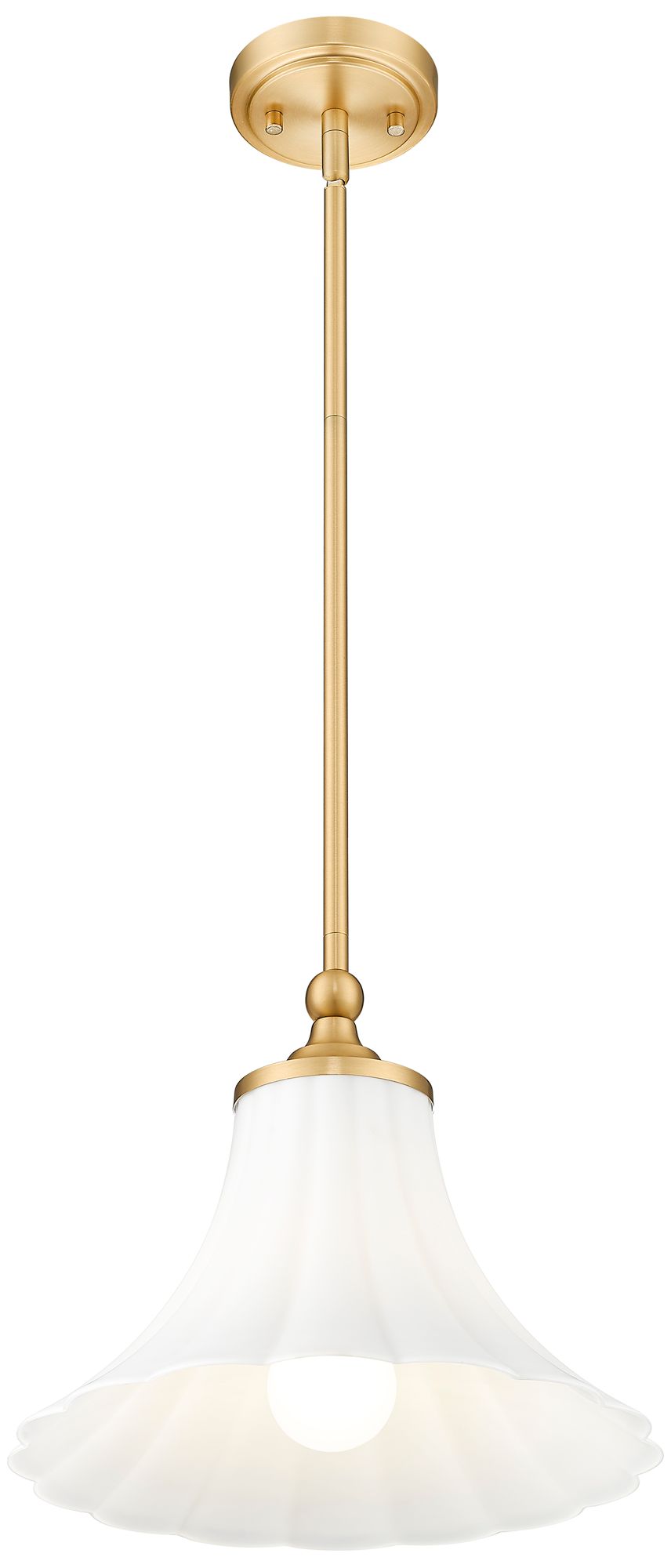 Image 4 Fleur by Z-Lite 12 inch Modern Gold 1 Light Pendant more views