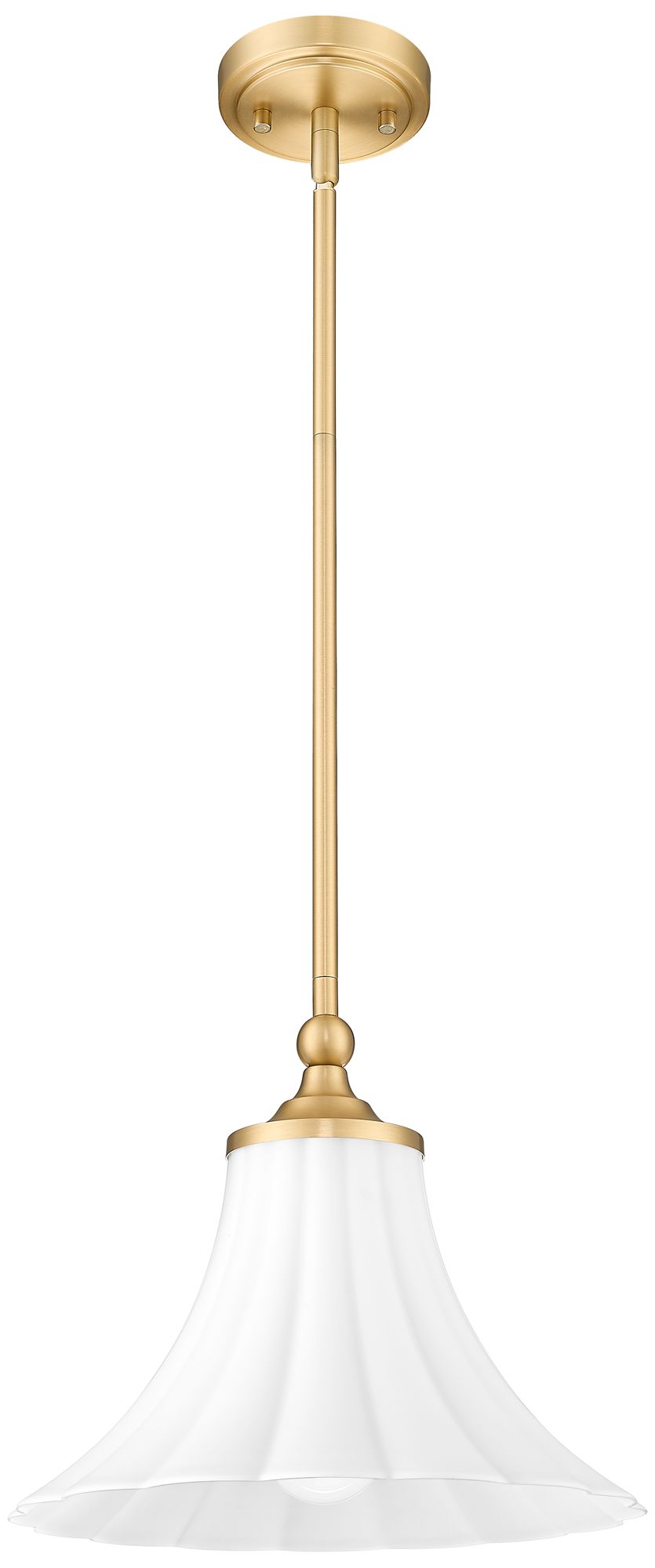 Image 7 Fleur by Z-Lite 12 inch Modern Gold 1 Light Pendant more views