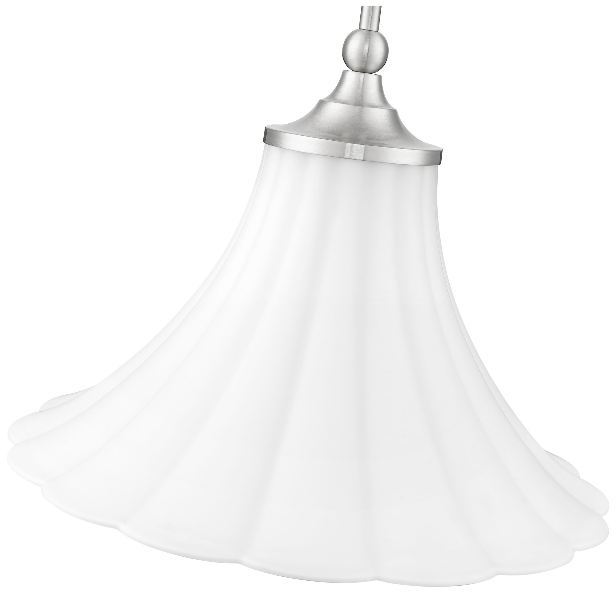 Image 6 Fleur by Z-Lite 16 inch Brushed Nickel 1 Light Pendant more views