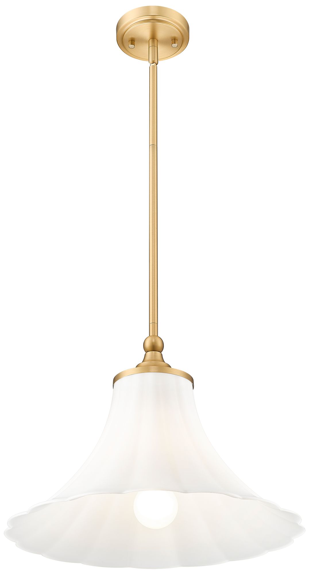 Image 4 Fleur by Z-Lite 16 inch Modern Gold 1 Light Pendant more views