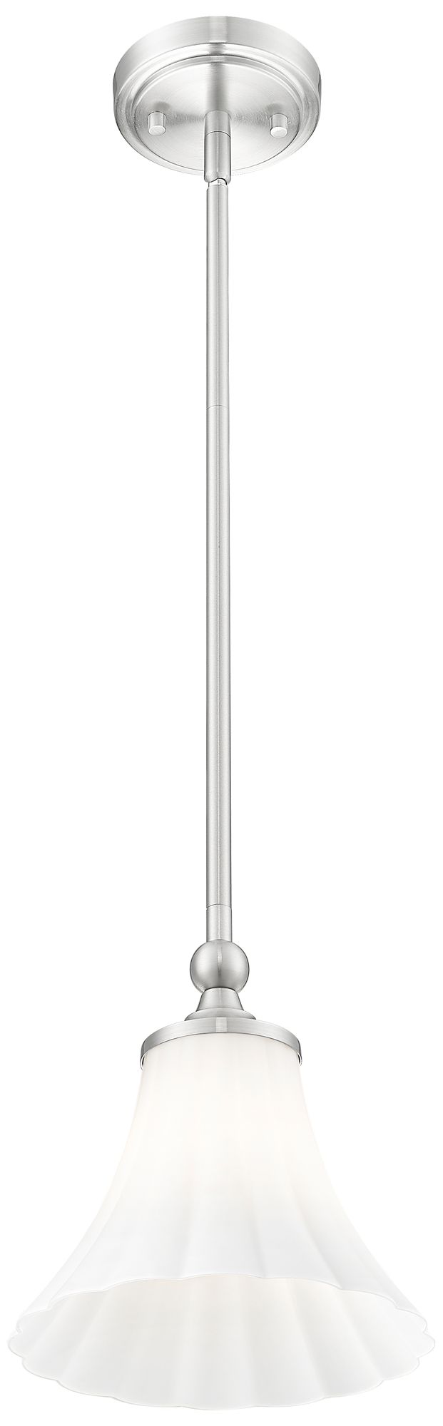 Image 4 Fleur by Z-Lite 8 inch Brushed Nickel 1 Light Pendant more views