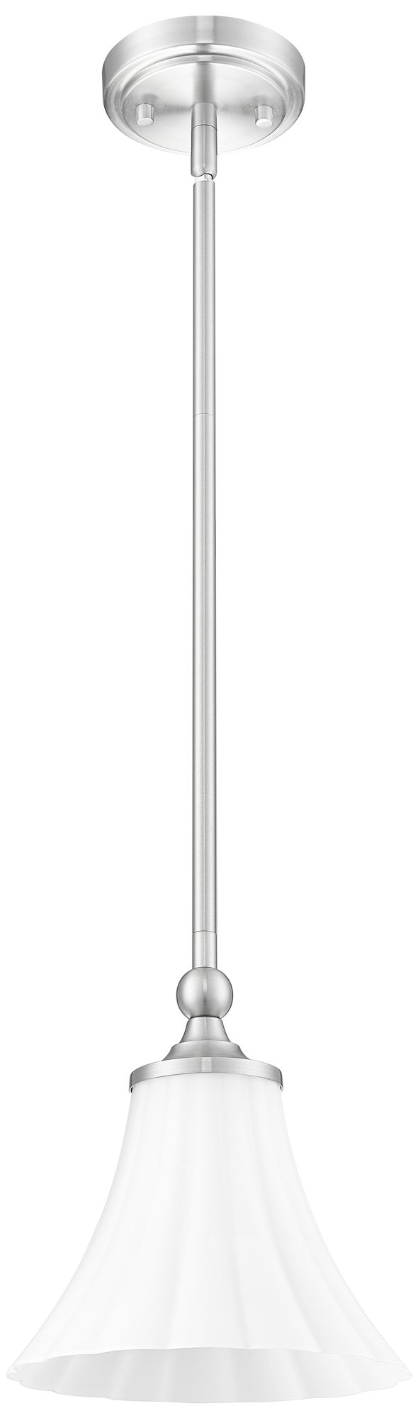 Image 7 Fleur by Z-Lite 8 inch Brushed Nickel 1 Light Pendant more views