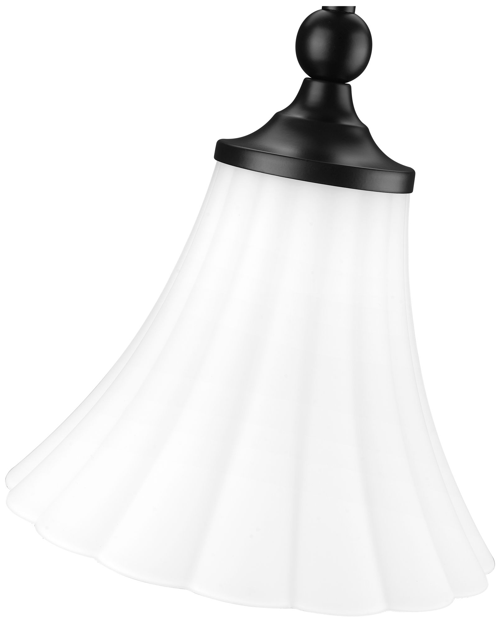 Image 6 Fleur by Z-Lite 8 inch Matte Black 1 Light Pendant more views