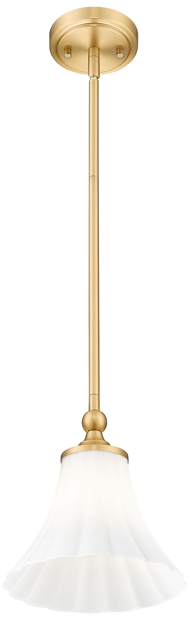 Image 4 Fleur by Z-Lite 8 inch Modern Gold 1 Light Pendant more views