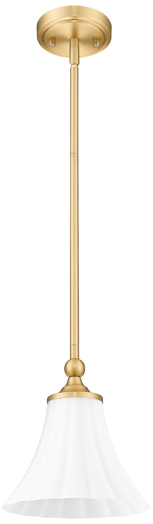 Image 7 Fleur by Z-Lite 8 inch Modern Gold 1 Light Pendant more views