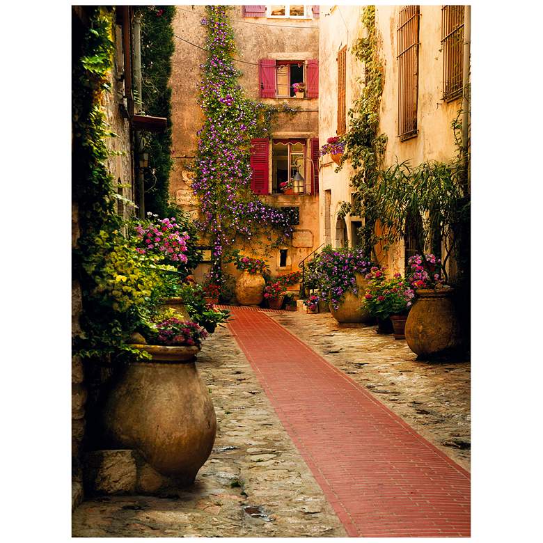 Image 1 Fleur De Rue 40" High All-Weather Indoor-Outdoor Wall Art