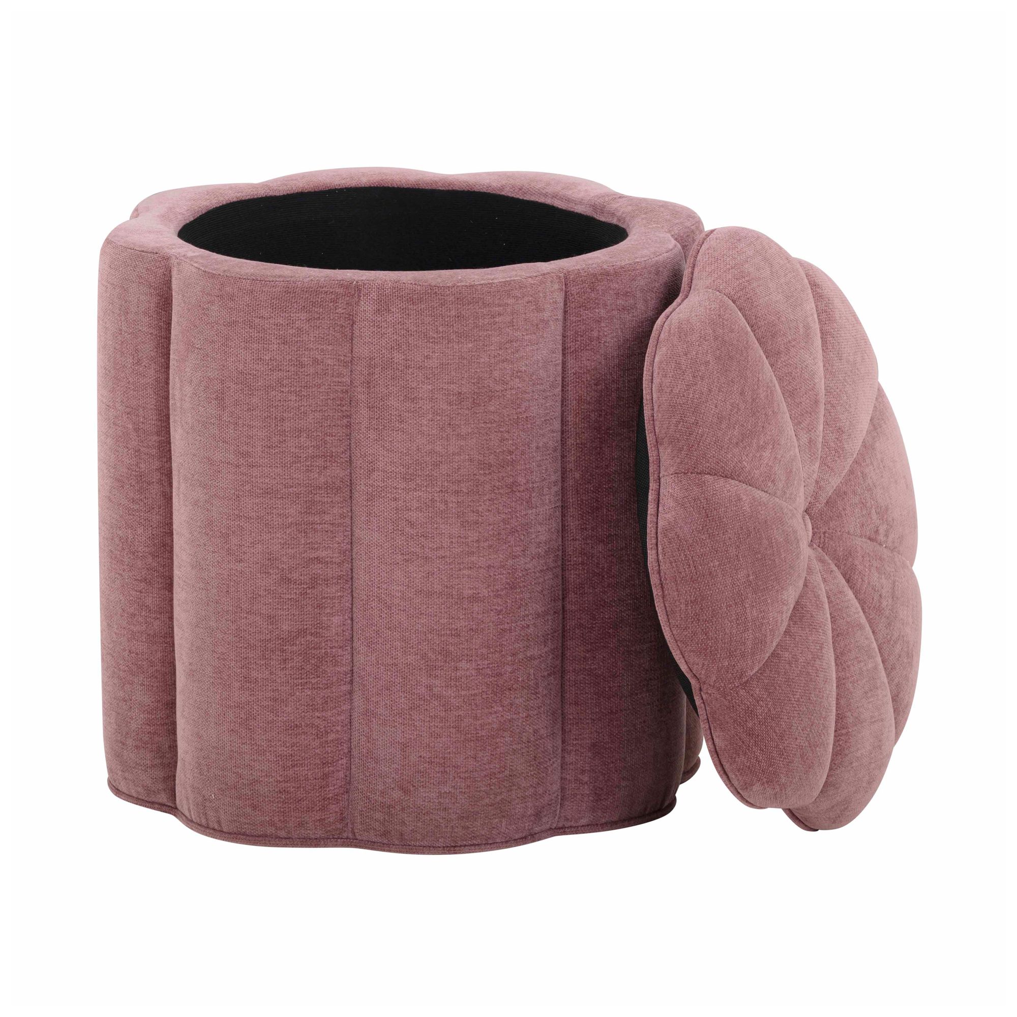 Image 2 Fleur Mauve Storage Ottoman more views