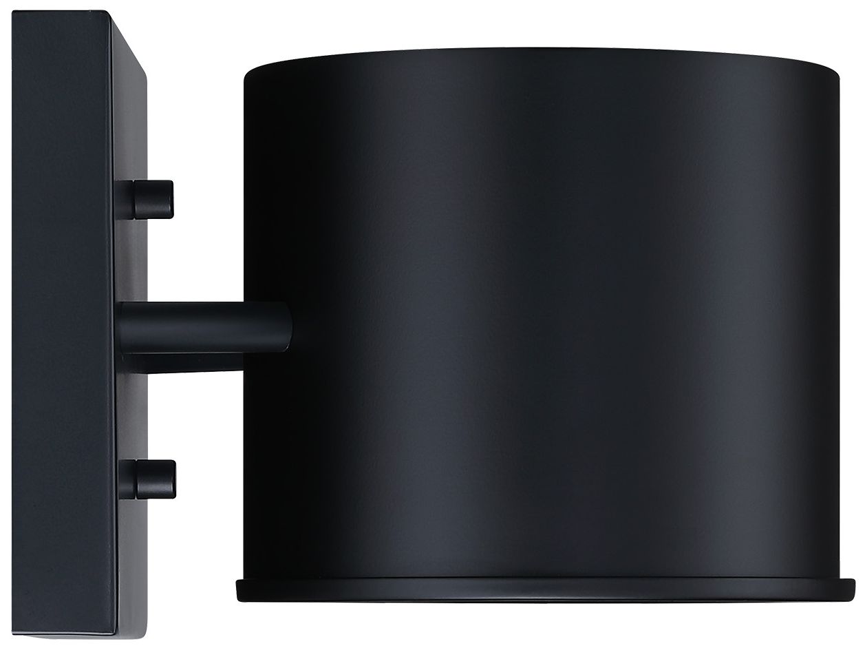 Fleur Oasis 6.75 in. 1-Light Matte Black Indoor Wall Sconce